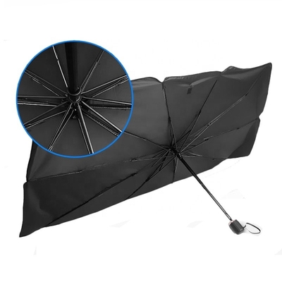 カー ウインドブレーキ 日傘 折りたたむ UV 保護傘 190T ナイロン 布