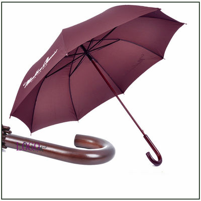 全自動防曬 ロングハンドル ゴルフ傘 曲がったフックとカスタマイズされたLOGO