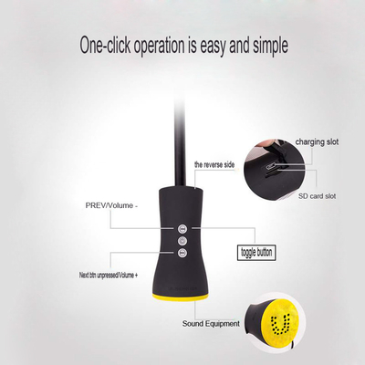 ミニマリストデザイン 完全自動 折りたたむ傘 充電可能なBluetoothスピーカー