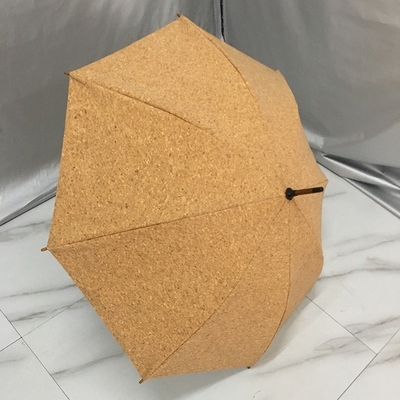 クリエイティブ 環境保護 コルク製布 ソーダ 布 傘 木製柄