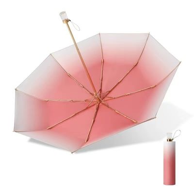 メタルシャフトフレーム カスタムグラデントシェード傘 女性向け オールインワン機能
