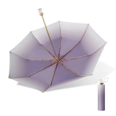 メタルシャフトフレーム カスタムグラデントシェード傘 女性向け オールインワン機能