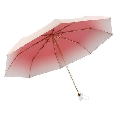 メタルシャフトフレーム カスタムグラデントシェード傘 女性向け オールインワン機能