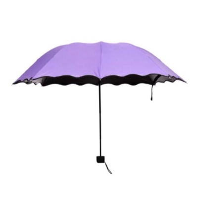 ミニマリストデザイン 魔法 UV 折りたたみ 太陽 雨 防風 花の傘