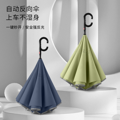 105cm 立体 透気 自動 二層傘 広告 プレゼント
