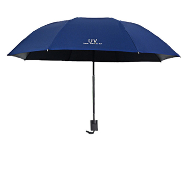 女性用 鉄筋 紫外線 防護 手動 傘 日光 雨 防護 三重