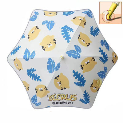 かわいい漫画 子供の傘 長いハンドルと自動ローラースケート機能