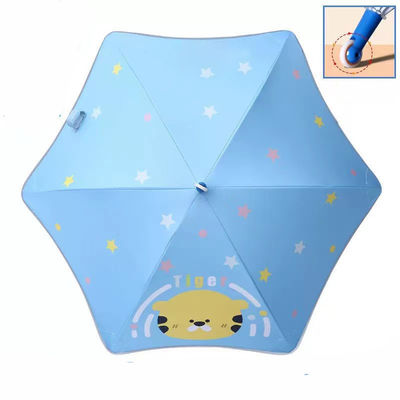 かわいい漫画 子供の傘 長いハンドルと自動ローラースケート機能