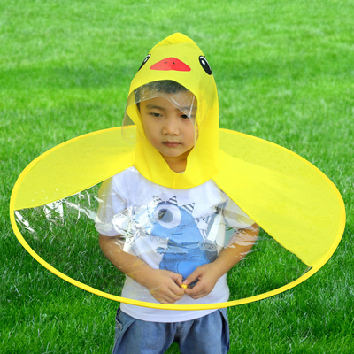 オーダーメイド ロゴ 印刷 UFO 透明 防水 ポンチョ 子供 大人 年齢 グループ