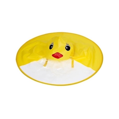 透明な防水ポンチョー付きの屋外レインコート