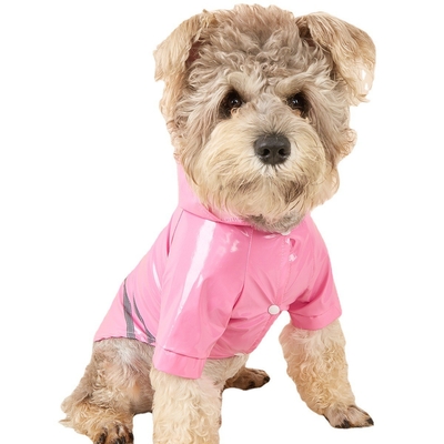 雨からあなたのペットを保護し,安全に滞在 PVC カスタム反射犬レインコート旅行のために