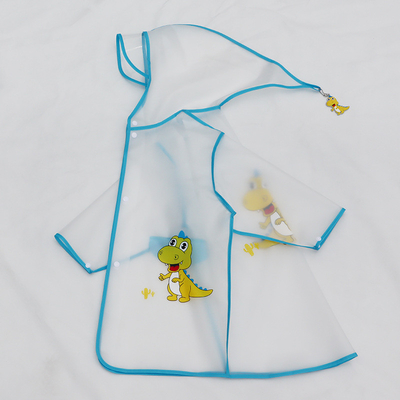 EVA レインコート 子供向け 透明厚い 1 片長パンチョーとレインシューズセット
