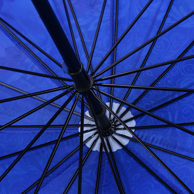 16骨の風耐性直極 折りたたみ柄傘 雨と晴れのために
