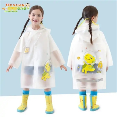 雨 から 子供 を 保護 し て ください 覆着 と 袖 を 備えた 再 使用 できる 雨 ポンチョ