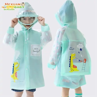 雨 から 子供 を 保護 し て ください 覆着 と 袖 を 備えた 再 使用 できる 雨 ポンチョ