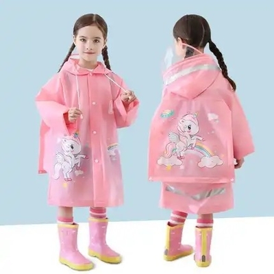 雨 から 子供 を 保護 し て ください 覆着 と 袖 を 備えた 再 使用 できる 雨 ポンチョ