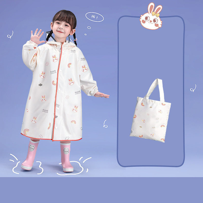 学校用バッグ付き 子供用レインコート EVA素材 普通のサイズ カスタマイズされた色