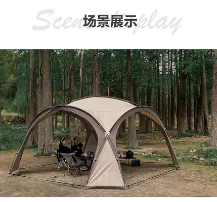 防水 露天 豪華 家族 キャンプ テント エクストラ 大きい サイズ と ベルト 煙突