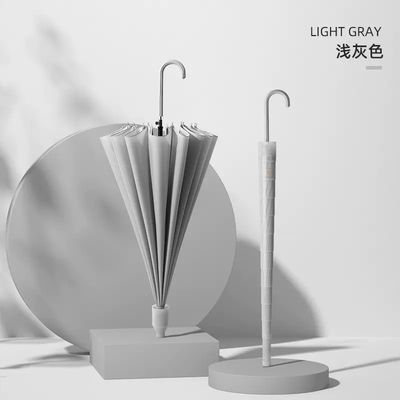 190T ポンギ 密度 印刷 ロゴ ロング ハンドル ストレート 傘 ビジネス ギフト