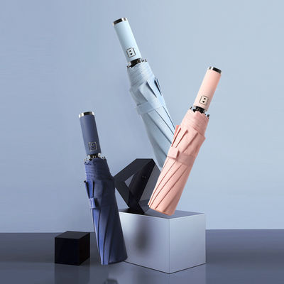 ビジネスメンズ 大型10骨のダブル傘 ミレットハンドルと190Tナイロン布