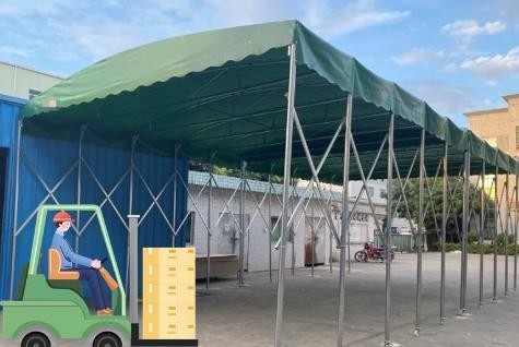 パーソナライズド 印刷 タンパウリン 屋外 プッシュ・プル シェッド 望遠鏡 オーニング 製造者