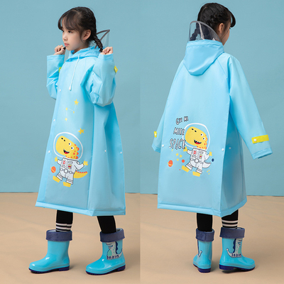 雨の日には絶対に着用すべき 子供用のEVAレインコート 漫画デザインと全身カバー