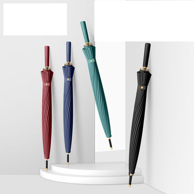 大型防風傘 24k 雨嵐用のミニマリズムスタイルで自動長柄