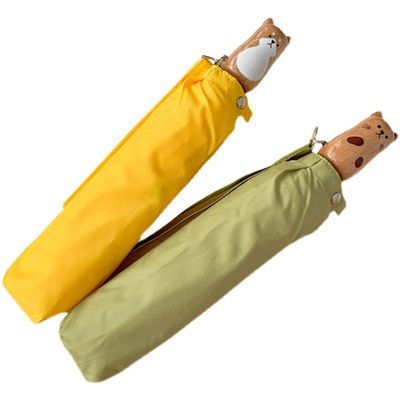 オープン直径 98cm 日本風傘 猫 渋野 イヌ デザイン UV保護