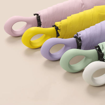 カスタマイズされたロゴ 陽の傘 日焼け止め UV 保護 双面ビニール 男性の日傘