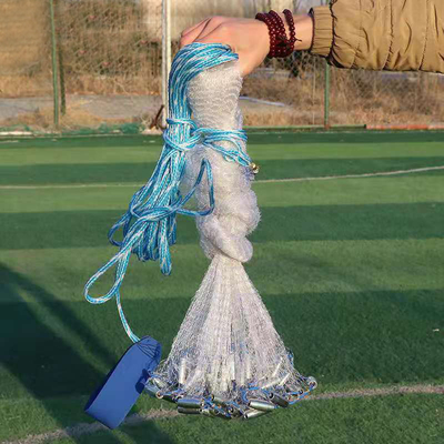 6FT シングルノット 溶接鉄鎖 耐久性のあるナイロン大型漁網