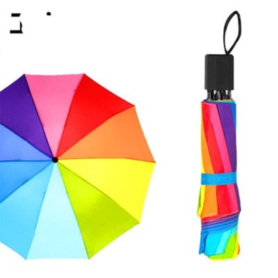 3つ折りたたむ傘 オーダーメイドロゴ 広告傘 190Tナイロン布