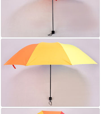 3つ折りたたむ傘 オーダーメイドロゴ 広告傘 190Tナイロン布