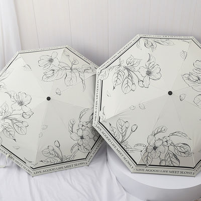 双機能 女性のためのフランス傘 自動折りたたむ日焼け止めと雨保護