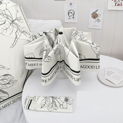 双機能 女性のためのフランス傘 自動折りたたむ日焼け止めと雨保護