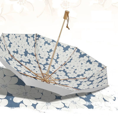 紫外線防護と風抵抗のためのチタンシルバー粘着剤日傘