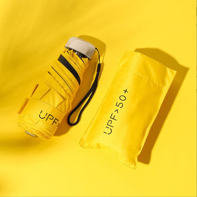 5 折りたたみの日傘 オーダーメイドロゴ バイニール 携帯 手動制御 紫外線保護