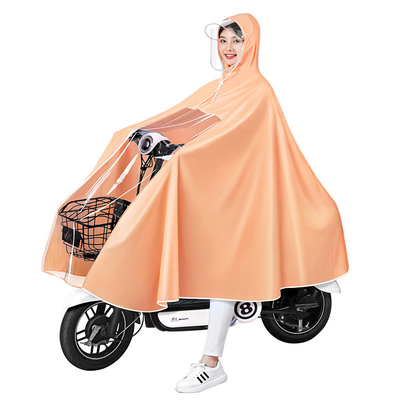 日用品 電動車 レインウェア 使い捨て用ではない 一品 レインコート PVC カラー ポンチョ