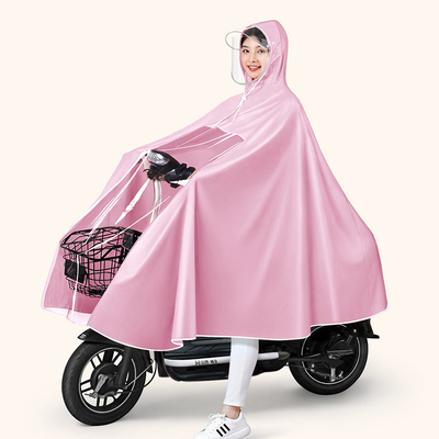 日用品 電動車 レインウェア 使い捨て用ではない 一品 レインコート PVC カラー ポンチョ