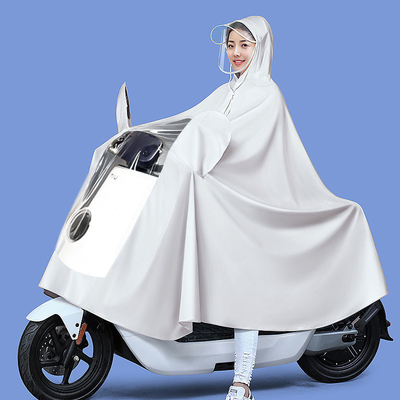 日用品 電動車 レインウェア 使い捨て用ではない 一品 レインコート PVC カラー ポンチョ