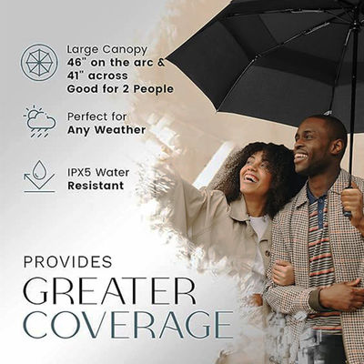 カスタム ロゴ ダブル 折りたたみ 傘 1 クリック オープン 旅行 傘 広告 ギフト