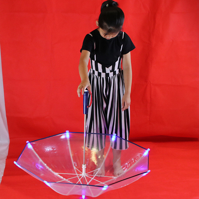 LED 子供の傘 オーダーメイドロゴ POE布に印刷 鮮明で目をつぶす