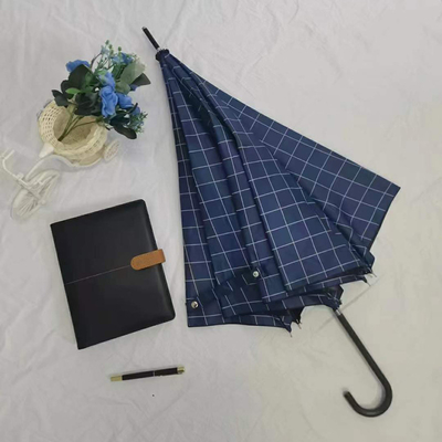 雨の日やビジネス広告のための 190T ポンギ布プレッド質感の傘