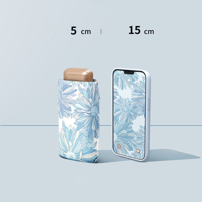 ミニチタン傘 オールイン1 機能 6 パネル ポケット 5 折りたたむ UV コーティング 供給