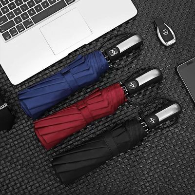 全自動カスタムロゴ印刷 3 折りたたむ傘 UVブロックとレインプルーフ