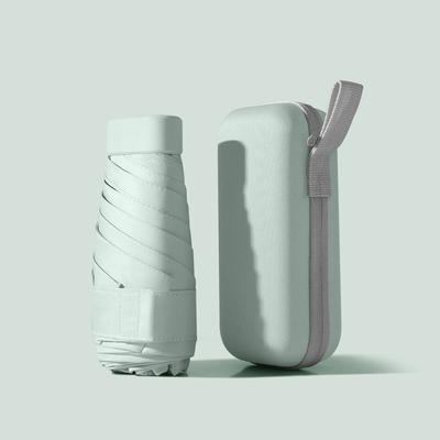 卸売 ミニ傘 UV ブロック 6 折りたたむ傘 カードバッグ 持ち運びに便利 二重使用 ミニ傘